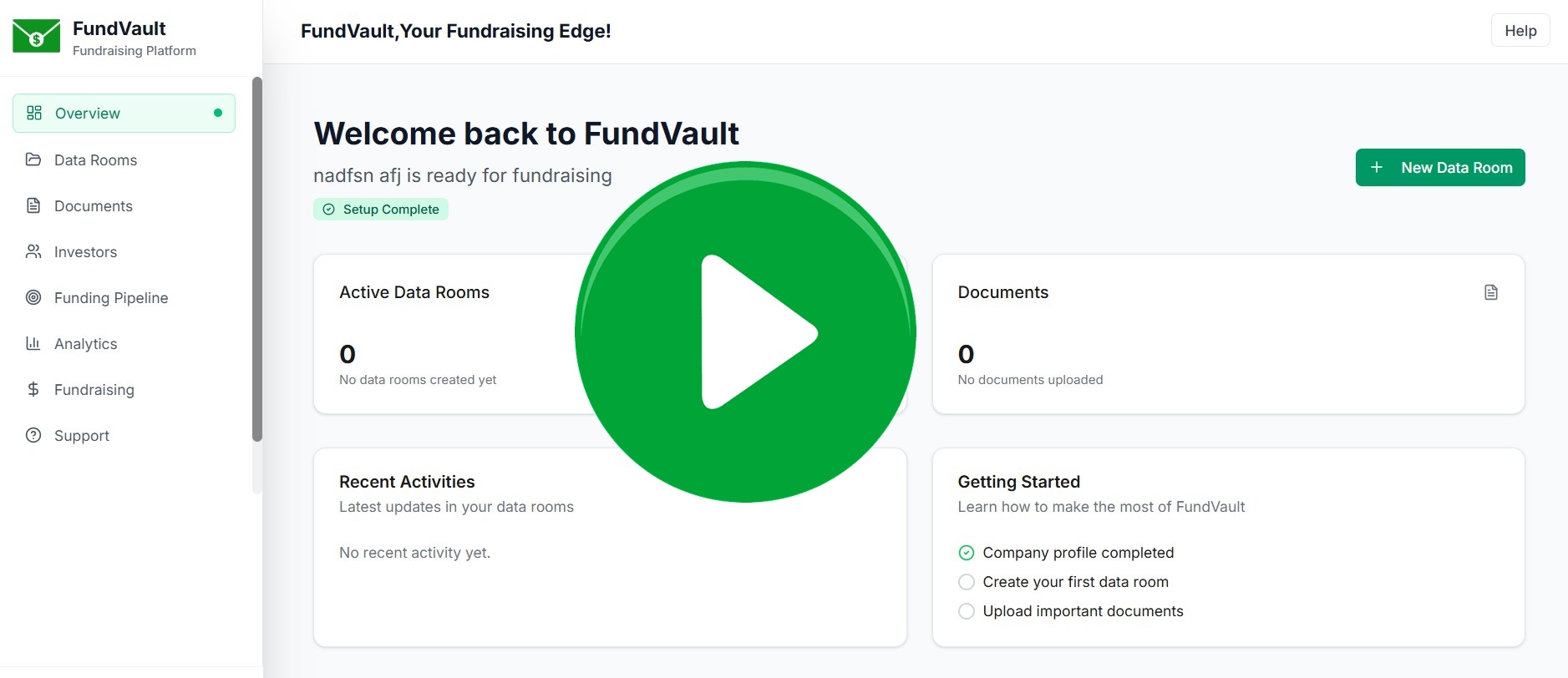 FundVault Demo Video